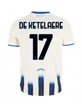 Billige Atalanta Charles De Ketelaere #17 Bortedrakt 2025-26 Kortermet Billige Atalanta Charles De Ketelaere #17 Bortedrakt 2025-26 Kortermet